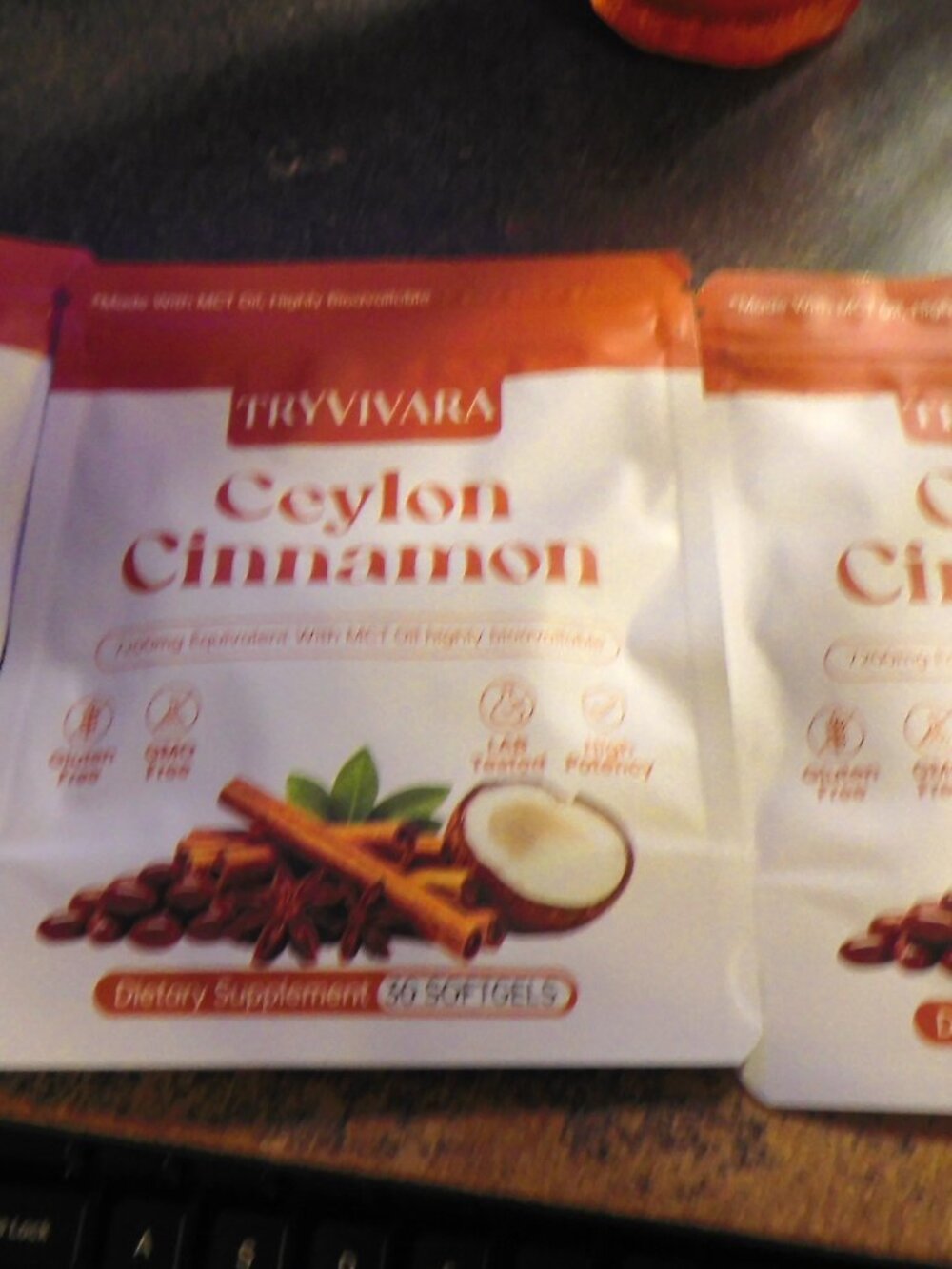 2 BAGS TRYVIVARA HIGH QUALITY CEYLON CINNAMON SOFTGELS